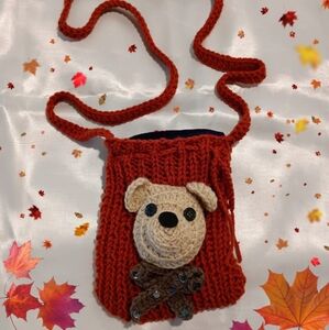 Knitted Teddy Bag